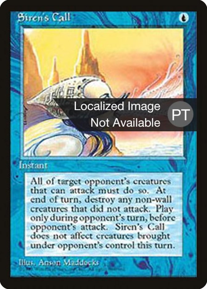 Siren's Call [Fourth Edition (Foreign Black Border)] | Card Merchant Takapuna