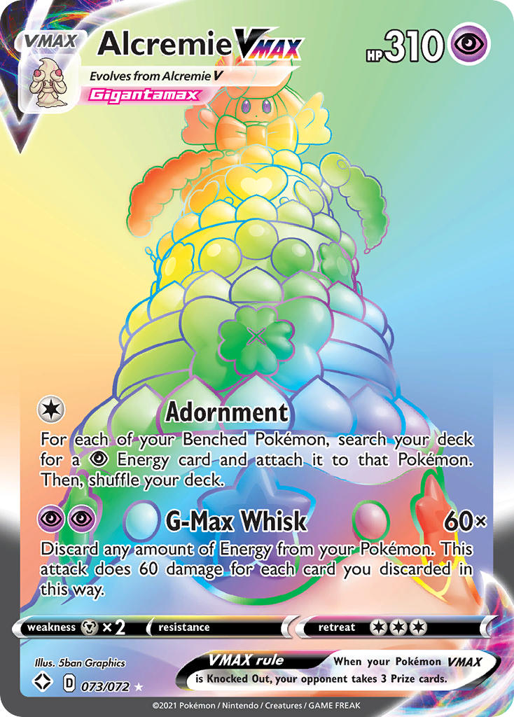 Alcremie VMAX (073/072) [Sword & Shield: Shining Fates] | Card Merchant Takapuna