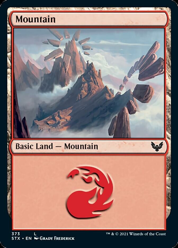 Mountain (373) [Strixhaven: School of Mages] | Card Merchant Takapuna