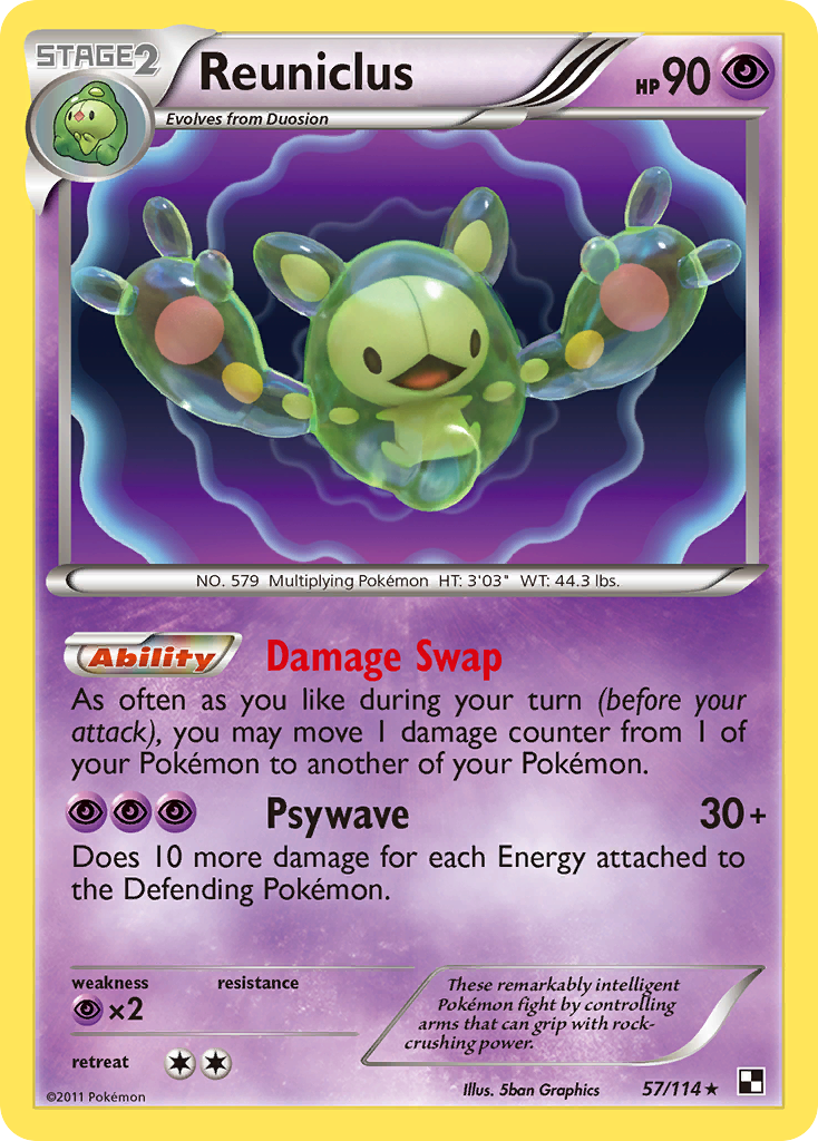 Reuniclus (57/114) [Black & White: Base Set] | Card Merchant Takapuna