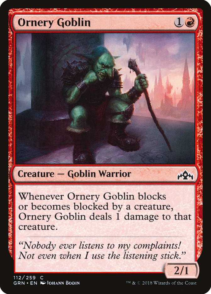 Ornery Goblin [Guilds of Ravnica] | Card Merchant Takapuna