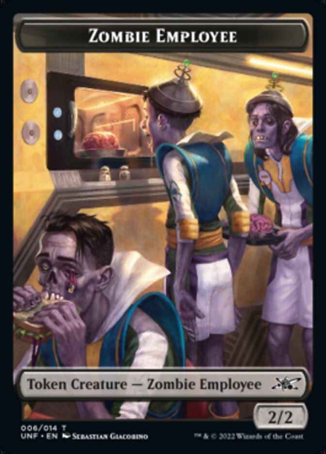 Zombie Employee Token [Unfinity Tokens] | Card Merchant Takapuna