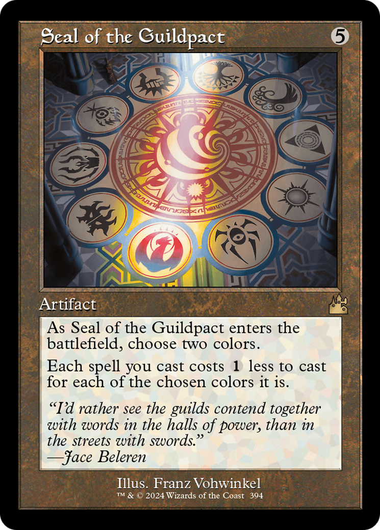 Seal of the Guildpact (Retro Frame) [Ravnica Remastered] | Card Merchant Takapuna