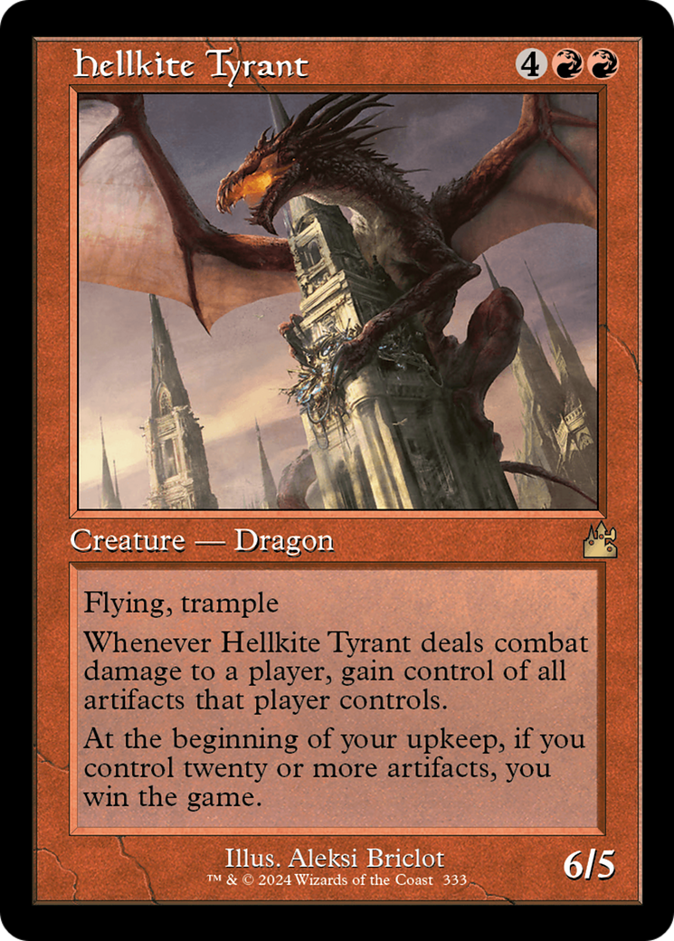 Hellkite Tyrant (Retro Frame) [Ravnica Remastered] | Card Merchant Takapuna