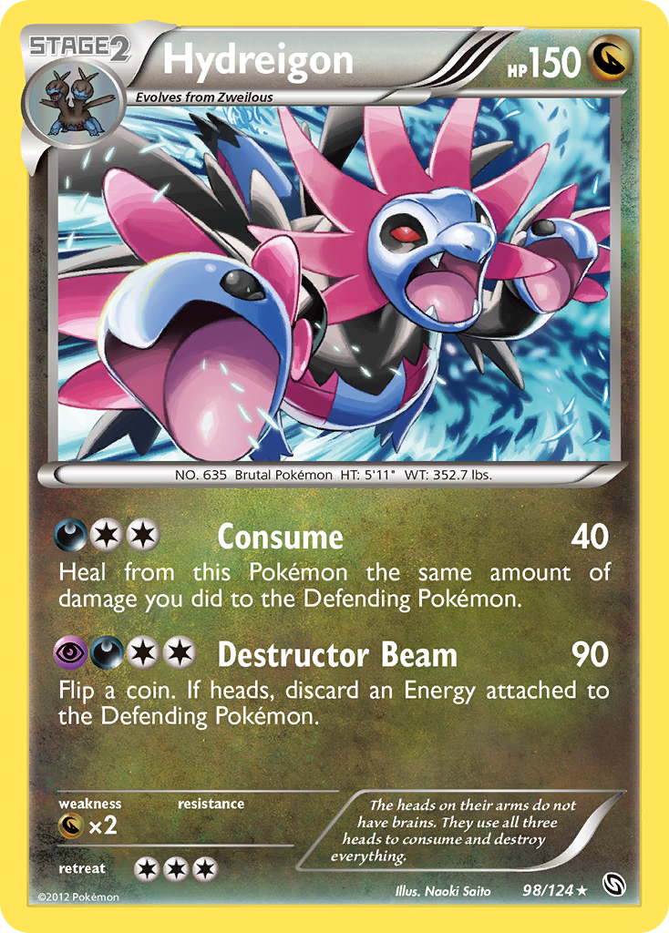 Hydreigon (98/124) [Black & White: Dragons Exalted] | Card Merchant Takapuna