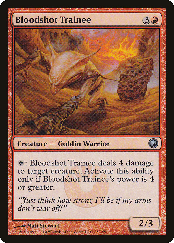 Bloodshot Trainee [Scars of Mirrodin] | Card Merchant Takapuna