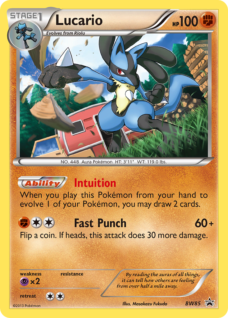 Lucario (BW85) [Black & White: Black Star Promos] | Card Merchant Takapuna