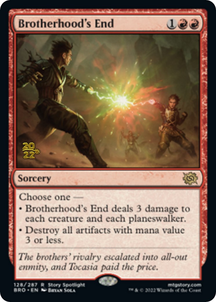 Brotherhood's End [The Brothers' War Prerelease Promos] | Card Merchant Takapuna