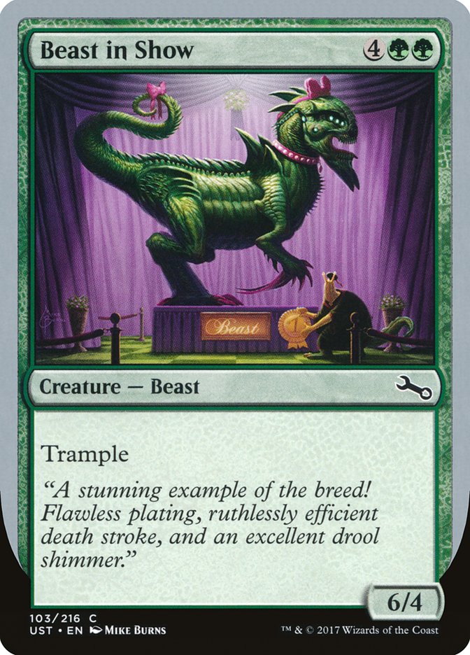 Beast in Show ("A stunning example...") [Unstable] | Card Merchant Takapuna