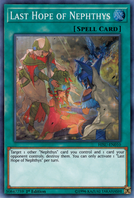 Last Hope of Nephthys [HISU-EN010] Super Rare | Card Merchant Takapuna