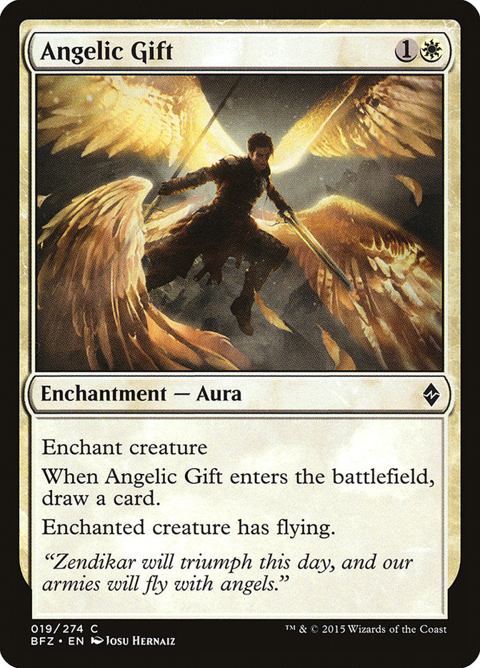 Angelic Gift [Battle for Zendikar] | Card Merchant Takapuna