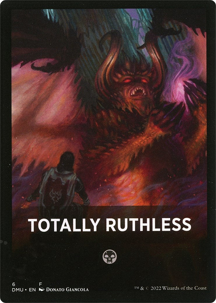 Totally Ruthless Theme Card [Dominaria United Tokens] | Card Merchant Takapuna