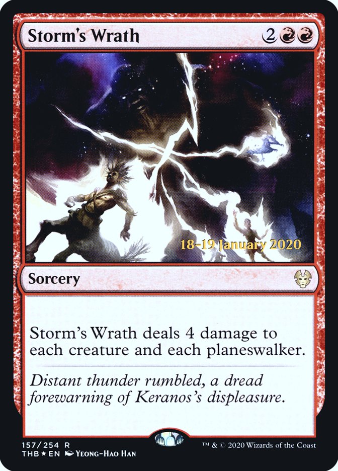 Storm's Wrath [Theros Beyond Death Prerelease Promos] | Card Merchant Takapuna