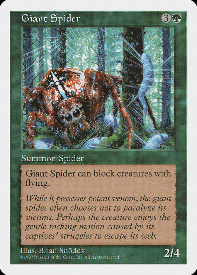 Giant Spider [Fifth Edition] | Card Merchant Takapuna