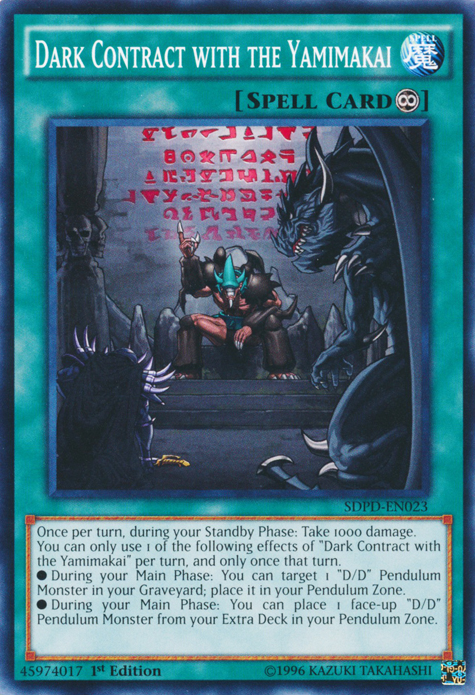 Dark Contract with the Yamimakai [SDPD-EN023] Common | Card Merchant Takapuna