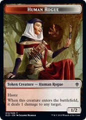 Human Rogue // Food (15) Double-Sided Token [Throne of Eldraine Tokens] | Card Merchant Takapuna