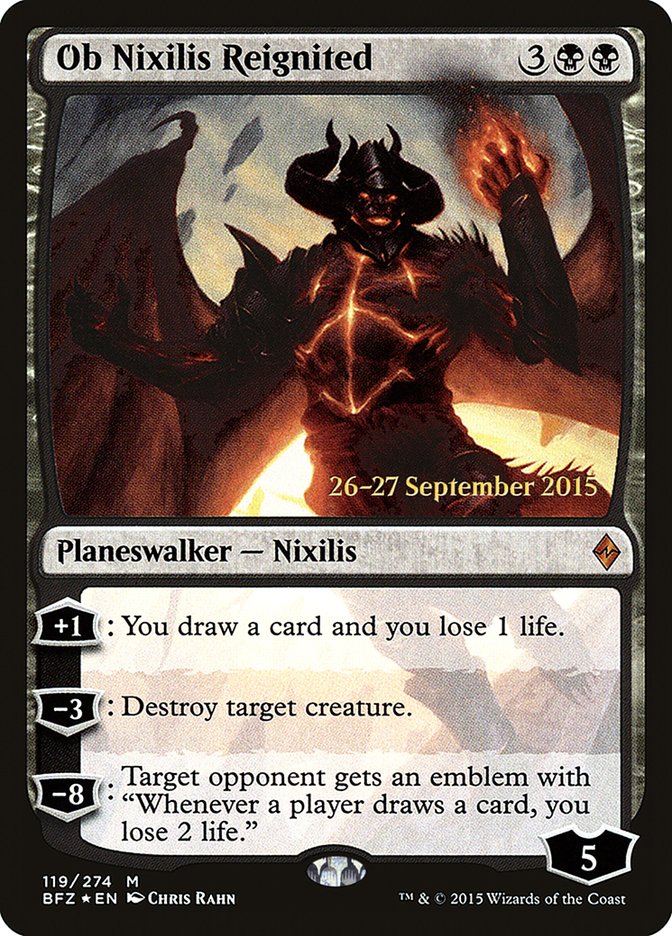 Ob Nixilis Reignited [Battle for Zendikar Prerelease Promos] | Card Merchant Takapuna