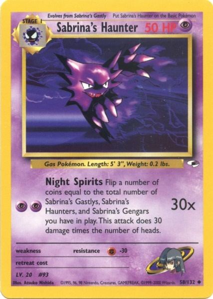 Sabrina's Haunter (58/132) [Gym Heroes Unlimited] | Card Merchant Takapuna