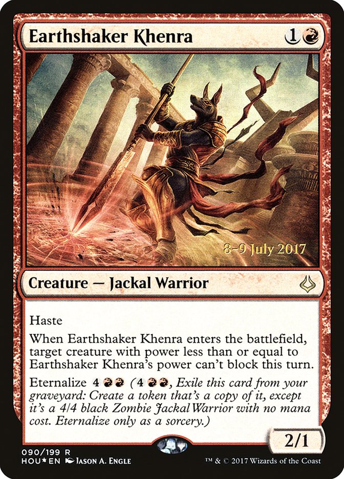 Earthshaker Khenra [Hour of Devastation Prerelease Promos] | Card Merchant Takapuna