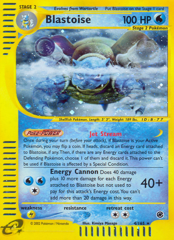 Blastoise (4/165) [Expedition: Base Set] | Card Merchant Takapuna