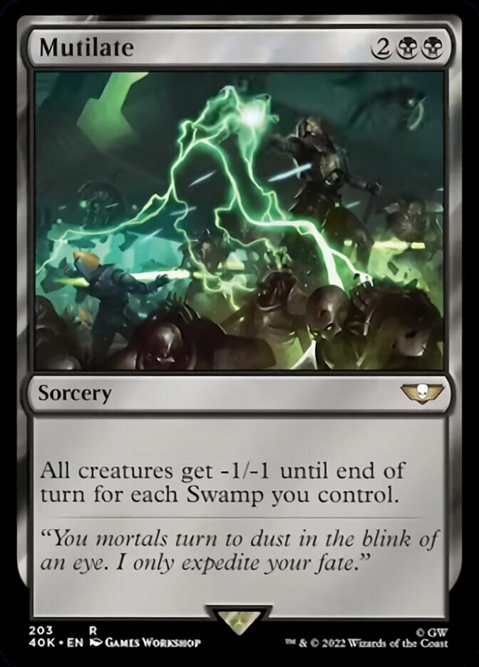 Mutilate (Surge Foil) [Warhammer 40,000] | Card Merchant Takapuna