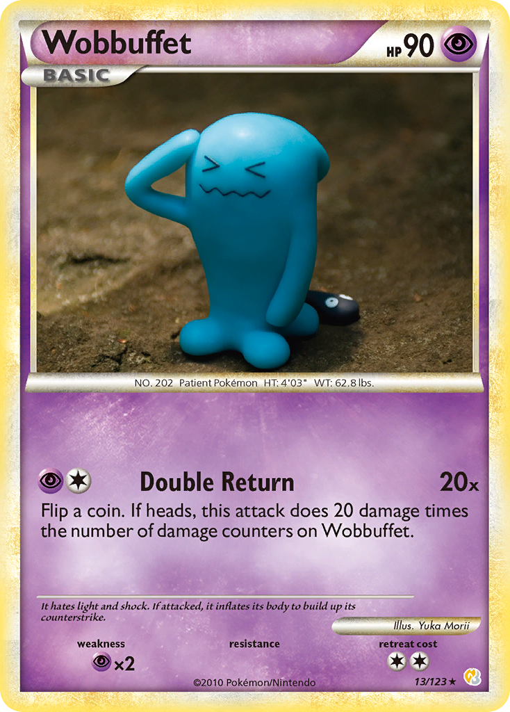 Wobbuffet (13/123) [HeartGold & SoulSilver: Base Set] | Card Merchant Takapuna