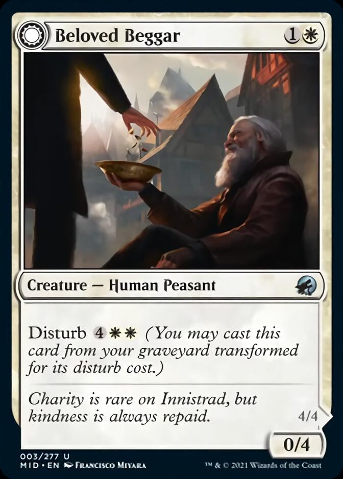 Beloved Beggar // Generous Soul [Innistrad: Midnight Hunt] | Card Merchant Takapuna