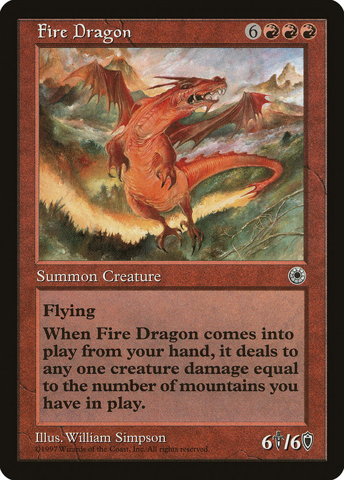 Fire Dragon [Portal] | Card Merchant Takapuna