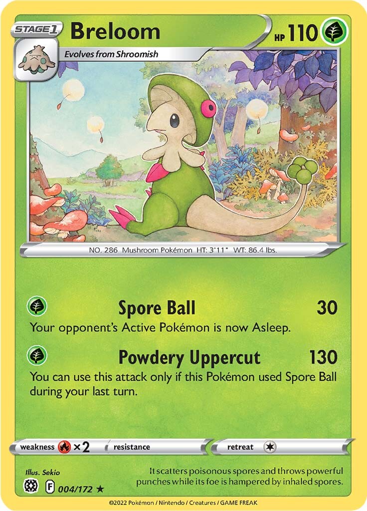 Breloom (004/172) [Sword & Shield: Brilliant Stars] | Card Merchant Takapuna