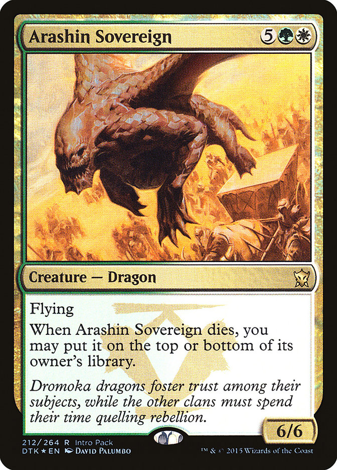 Arashin Sovereign (Intro Pack) [Dragons of Tarkir Promos] | Card Merchant Takapuna