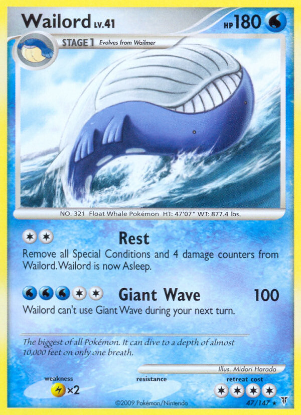 Wailord (47/147) [Platinum: Supreme Victors] | Card Merchant Takapuna