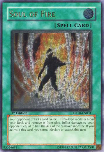 Soul of Fire [FOTB-EN031] Ultimate Rare | Card Merchant Takapuna