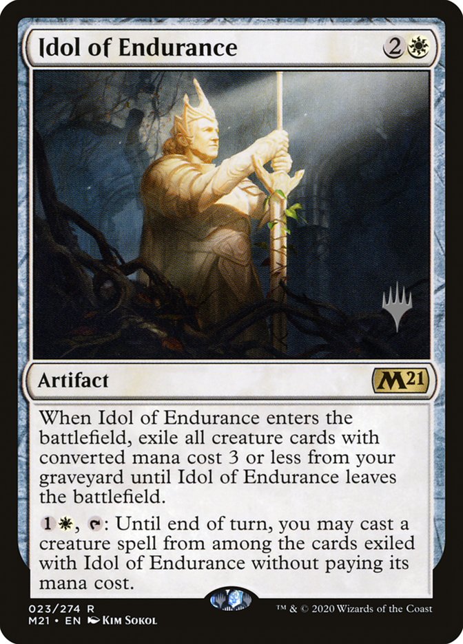 Idol of Endurance (Promo Pack) [Core Set 2021 Promos] | Card Merchant Takapuna