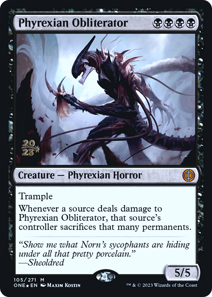 Phyrexian Obliterator [Phyrexia: All Will Be One Prerelease Promos] | Card Merchant Takapuna