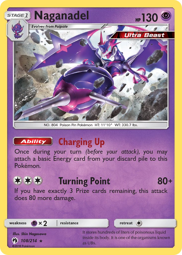 Naganadel(108/214) (Theme Deck Exclusive) [Sun & Moon: Lost Thunder] | Card Merchant Takapuna