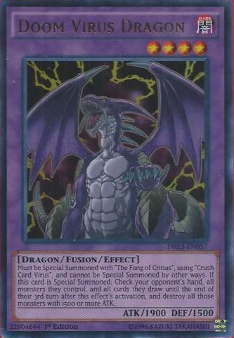 Doom Virus Dragon [DRL3-EN057] Ultra Rare | Card Merchant Takapuna