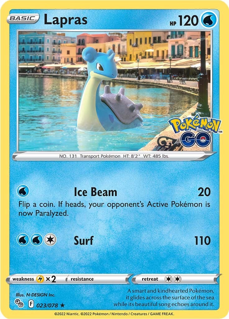 Lapras (023/078) [Pokémon GO] | Card Merchant Takapuna