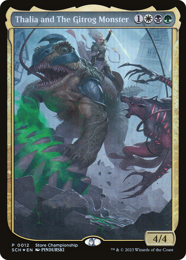 Thalia and The Gitrog Monster [Store Championships 2023] | Card Merchant Takapuna