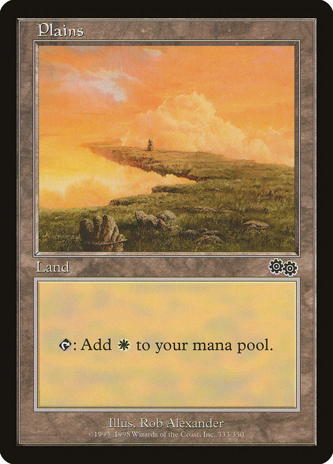 Plains (333) [Urza's Saga] | Card Merchant Takapuna