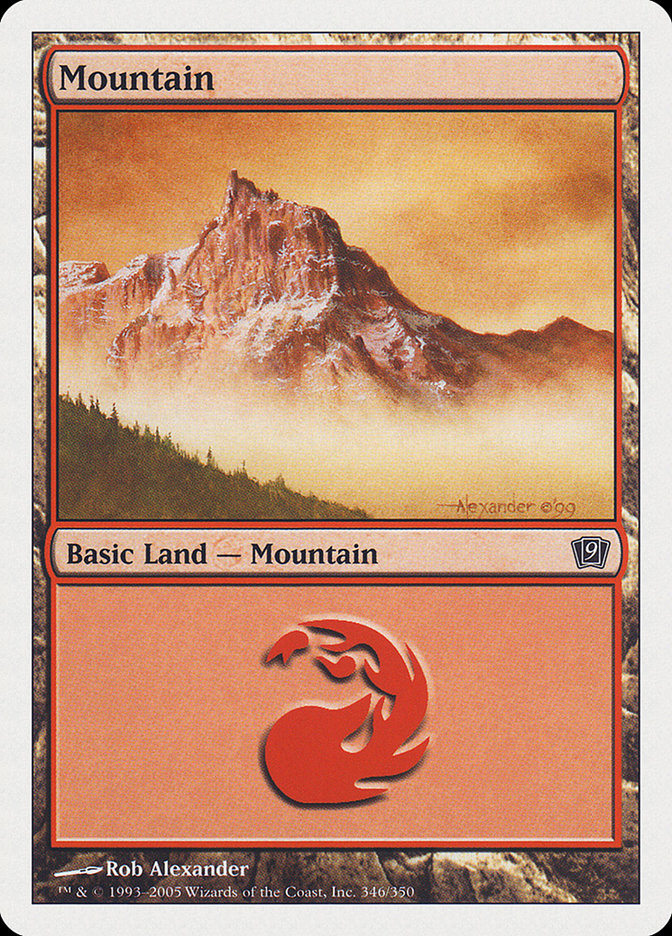 Mountain (346) [Ninth Edition] | Card Merchant Takapuna