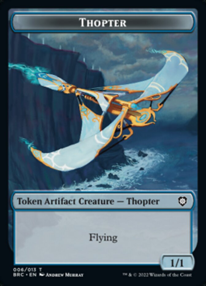 Copy // Thopter (006) Double-Sided Token [The Brothers' War Commander Tokens] | Card Merchant Takapuna