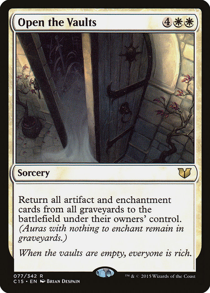 Open the Vaults [Commander 2015] | Card Merchant Takapuna