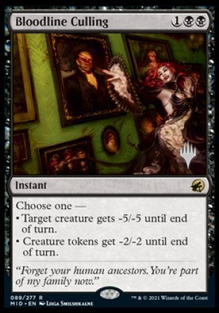 Bloodline Culling (Promo Pack) [Innistrad: Midnight Hunt Promos] | Card Merchant Takapuna