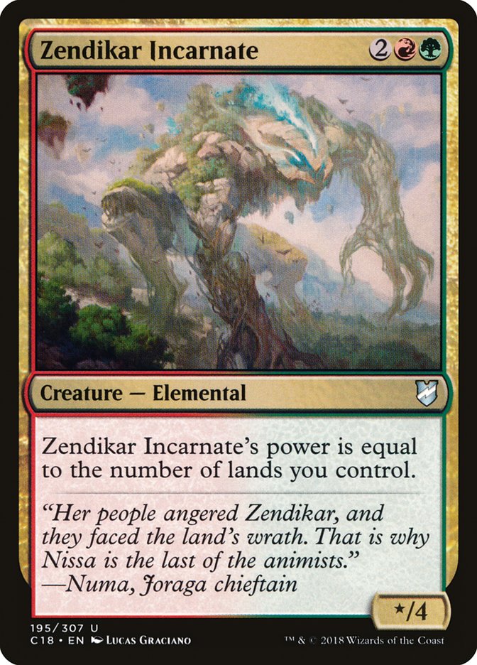 Zendikar Incarnate [Commander 2018] | Card Merchant Takapuna