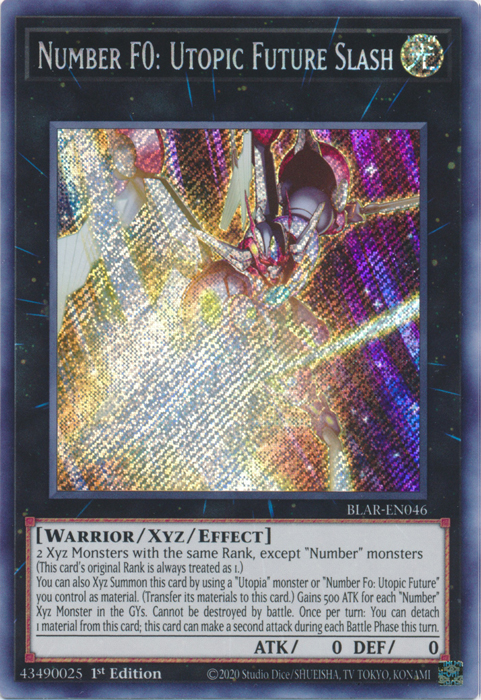 Number F0: Utopic Future Slash [BLAR-EN046] Secret Rare | Card Merchant Takapuna