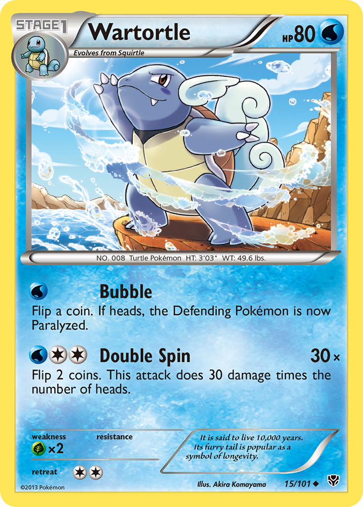 Wartortle (15/101) [Black & White: Plasma Blast] | Card Merchant Takapuna