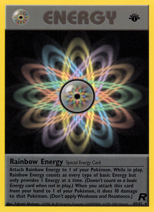 Rainbow Energy (80/82) [Team Rocket 1st Edition] | Card Merchant Takapuna