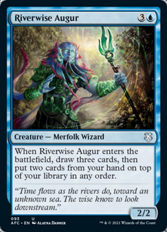 Riverwise Augur [Dungeons & Dragons: Adventures in the Forgotten Realms Commander] | Card Merchant Takapuna