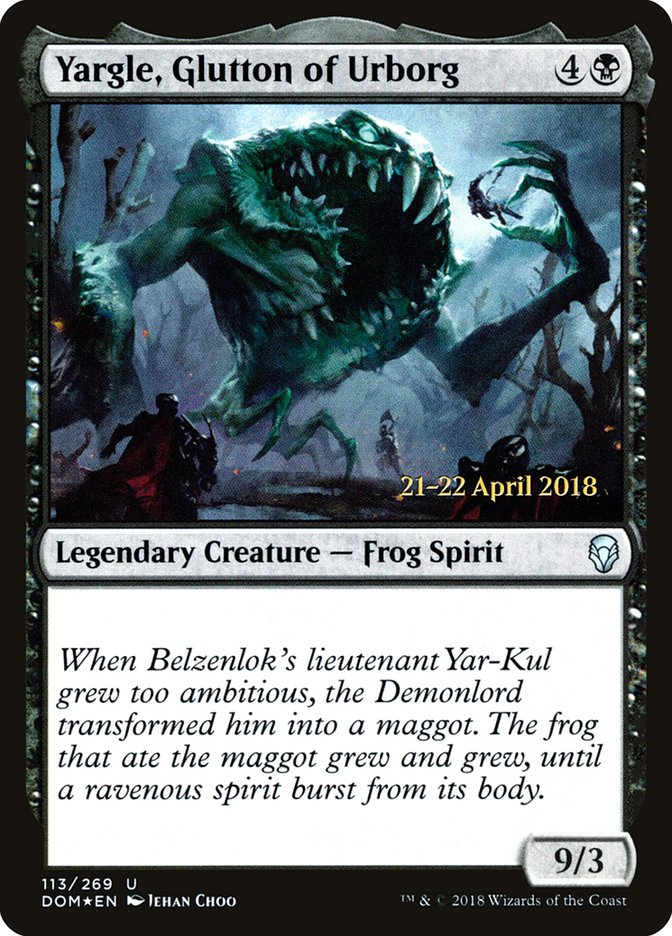 Yargle, Glutton of Urborg [Dominaria Prerelease Promos] | Card Merchant Takapuna