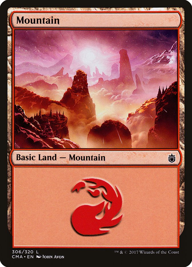 Mountain (306) [Commander Anthology] | Card Merchant Takapuna